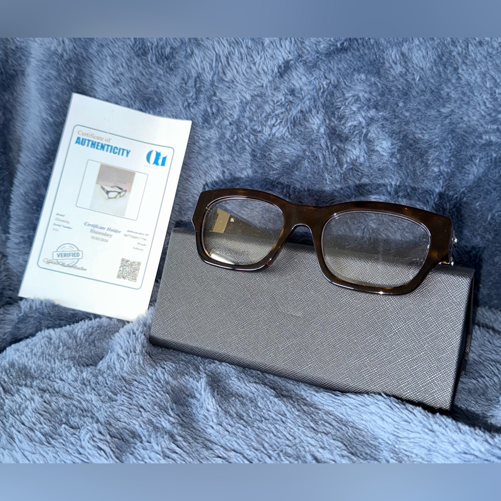 Givenchy Gv50058i Rectangular Tortoiseshell Eyeglasses